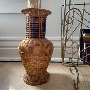 Boho Wicker Vase